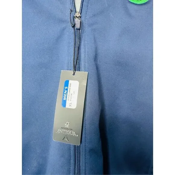 Antigua Men’s Full Zip Front Vest X-Large New With Tag - Picture 2 of 3